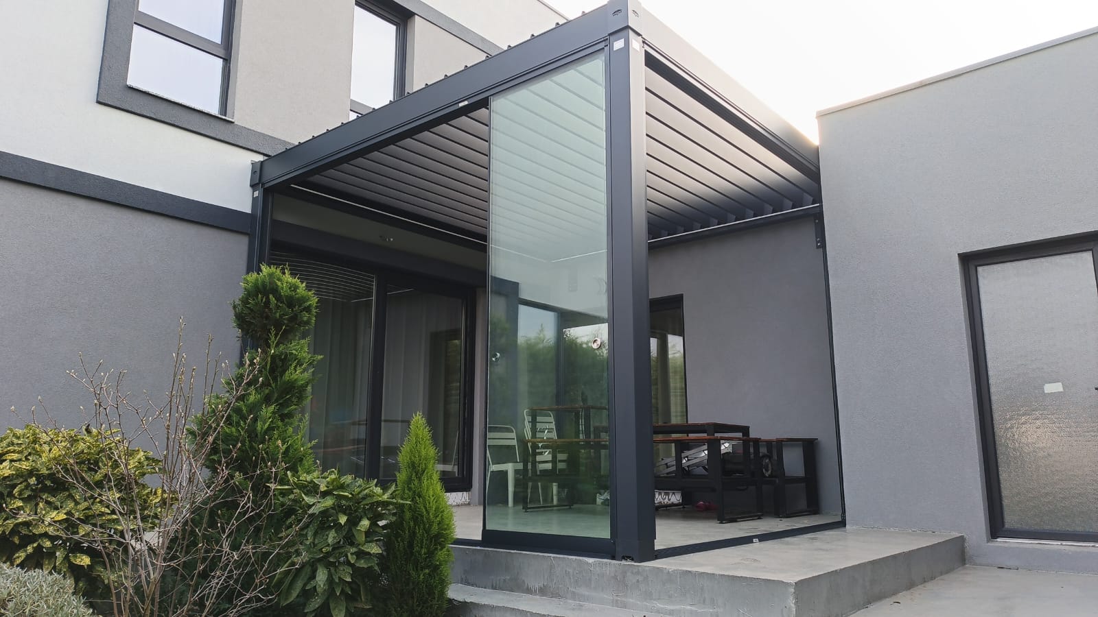 Pergola bioclimatica proiect